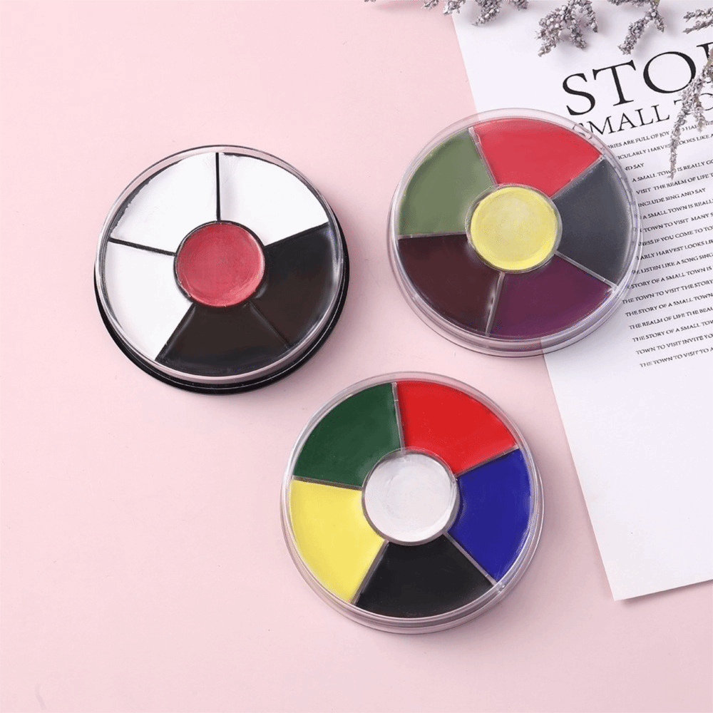 Camo Face Paint - Make-up Kit 6 Kleuren Gezichtsverf Palette