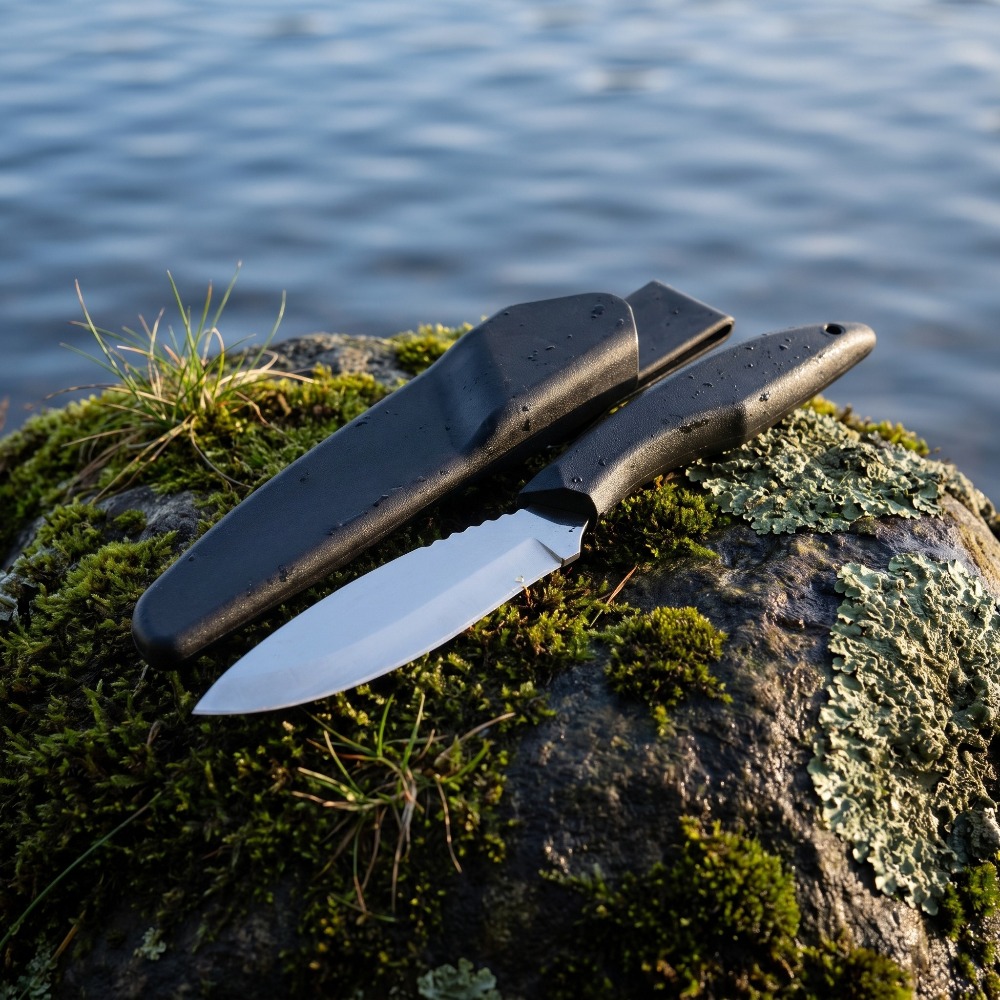 Hunting And Camping In Jungle - Hoge hardheid riemmes met vast lemmet,