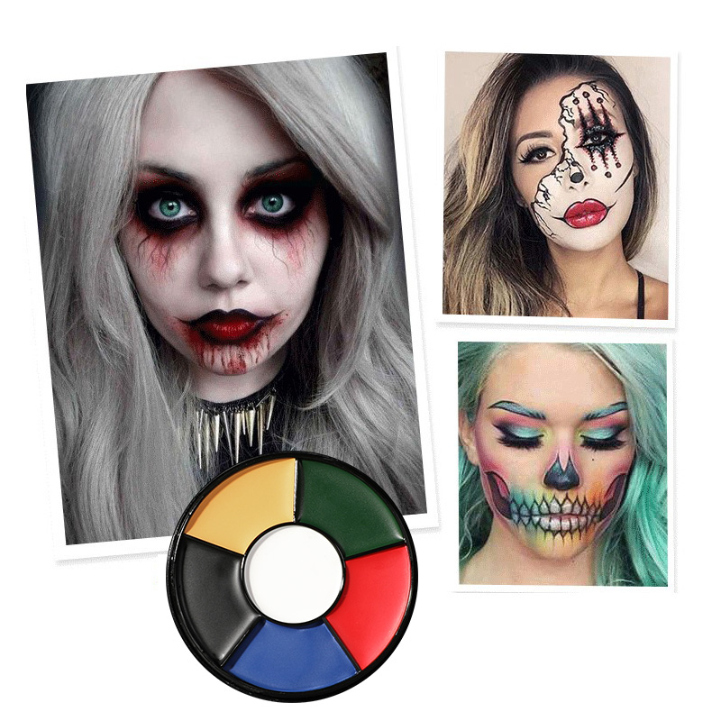 6 Kleuren Olieachtige Gezichts - Camo Face Paint recensie en prijs