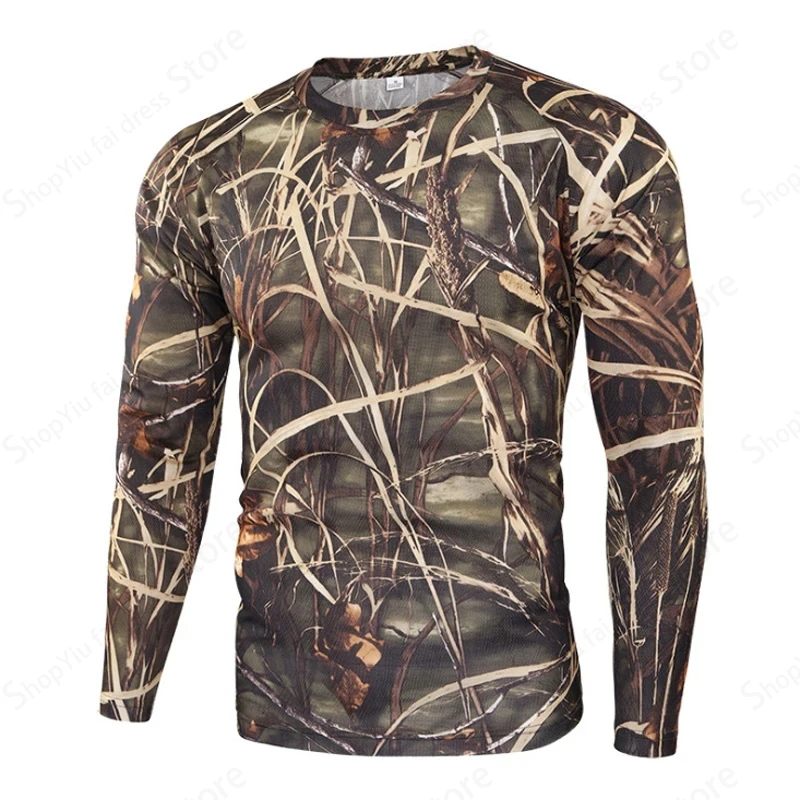 Heren Camo T-shirt met lange m - Outdoor Hunting Prints recensie en prijs